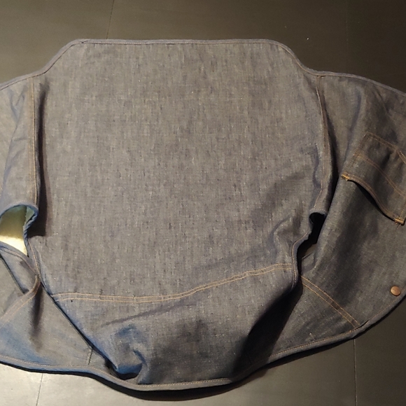 Vtg 70s Mens L-T Vest Sherpa Lined Denim - Picture 9 of 9